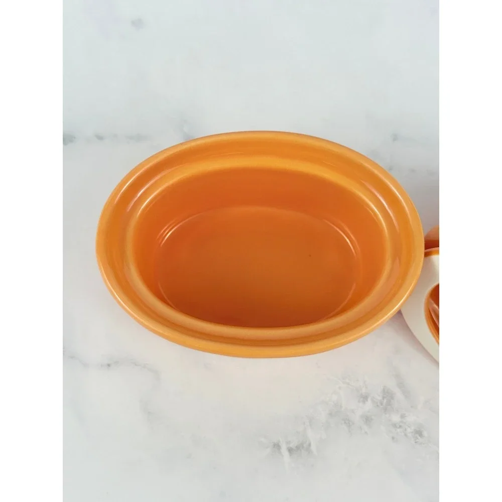 VTG BIA Orange Hen Chicken Ramekin 